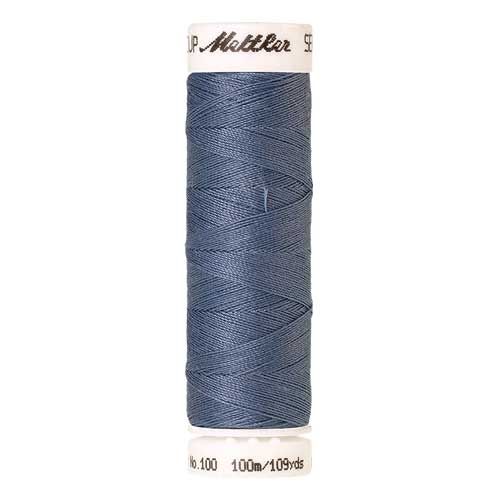 Mettler Threads - Seralon Polyester - 100m Reel - Smoky Blue 0351