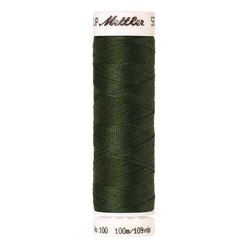 Mettler Threads - Seralon Polyester - 100m Reel - Backyard Green 0842