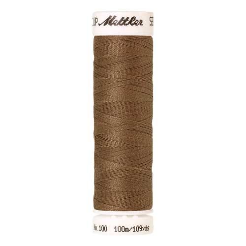 Mettler Threads - Seralon Polyester - 100m Reel - Pecan 1424