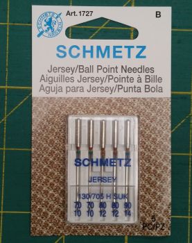 Schmetz Needles - Ball Point Jersey - Size 70, 80, 90 - Pack of 5