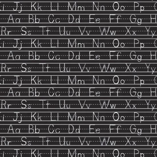 Hoffman Fabric - Alphabet Handwriting - Digital Print - 100% Cotton - 1/4m+