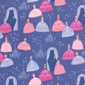 Moda Fabric - Once Upon A Time - Grand Ball - Periwinkle - 100% Cotton 
