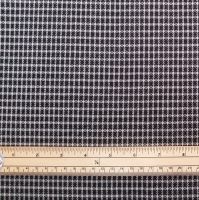 Poly Lycra Fabric - Check - Black - 98% Polyester, 2% Lycra - Half Metre