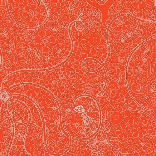 Andover Fabric - Alison Glass - Sun Prints - Depths - Tiger - 100% Cotton -