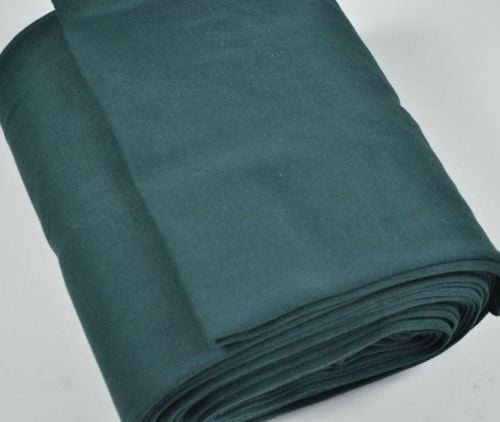 Stretch Ribbing/Collar/Cuff Fabric - Plain Dark Green HW - 95% Cotton 5% Ly
