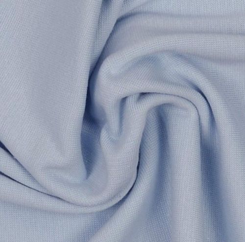 Stretch Ribbing/Collar/Cuff Fabric - Baby Blue LW - 96% Cotton 4% Lycra Hal