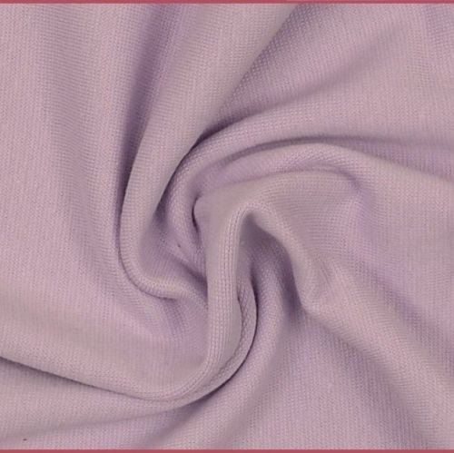 Stretch Ribbing/Collar/Cuff Fabric - Light Purple LW - 96% Cotton 4% Lycra