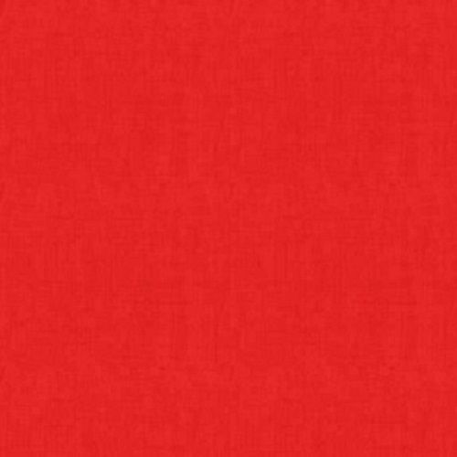 Makower Fabric - Linen Texture Look - Red - 100% Cotton 