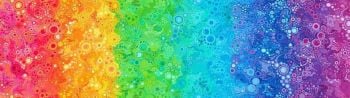 Robert Kaufman Fabric - Effervescence - Rainbow Gradation - 100% Cotton - Long 1/4m+