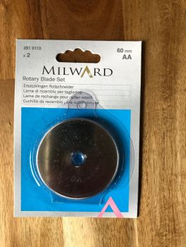 Milward - Replacement Straight Blade for Rotary Cutter - 60mm x 2