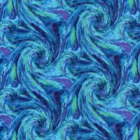 Timeless Treasures Fabric - Electric Nature Texture - Blue - 100% Cotton - 1/4m+