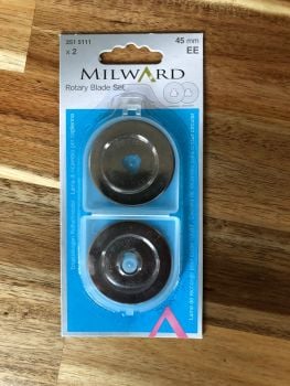 Milward - Replacement Straight Blade for Rotary Cutter - 45mm x 2