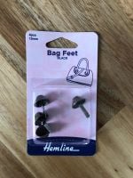 Hemline 15mm Steel Bag Feet - Black x 4