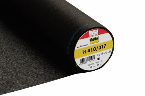 Vilene H410/317 - Ultra soft, heavy, iron on fusible interfacing - Black - 