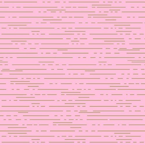 Andover Fabric - Libs Elliot - Greatest Hits - Dashes - Pink - 100% Cotton 