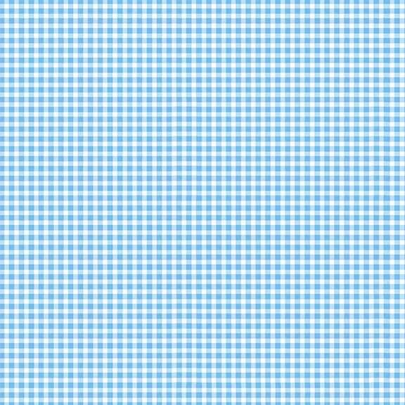 Makower Fabric - Gingham - Sky Blue B4 - 100% Cotton - 1/4m+