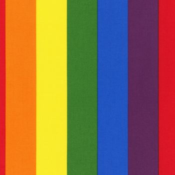 Robert Kaufman Fabric - Rainbow Pride Stripes - 100% Cotton - 1/4m+