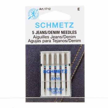 Schmetz Needles - Jeans / Denim Needles - Size 100/16 - Pack of 5