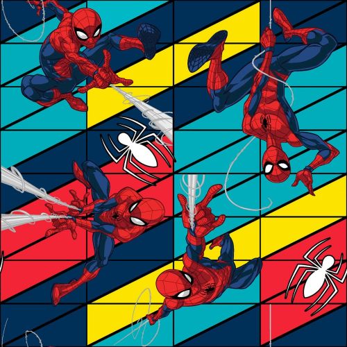 Marvel Fabric - Spiderman Swing - 100% Cotton - 1/4m+