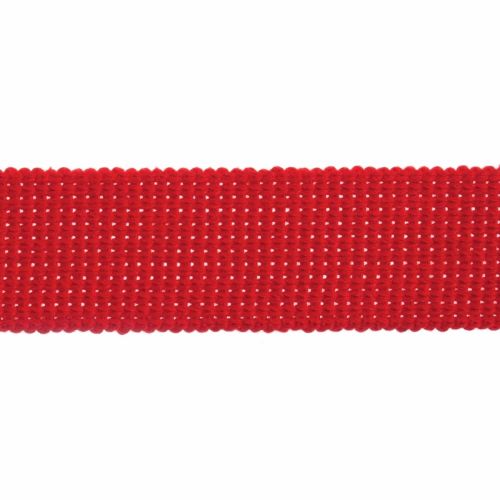 Webbing - Cotton Acrylic - Red - 30mm Wide - Metre