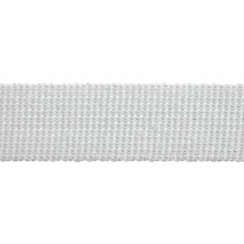 Webbing - Cotton Acrylic - White - 30mm Wide - Metre