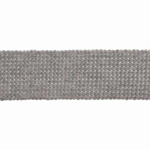 Webbing - Cotton Acrylic - Silver - 30mm Wide - Metre