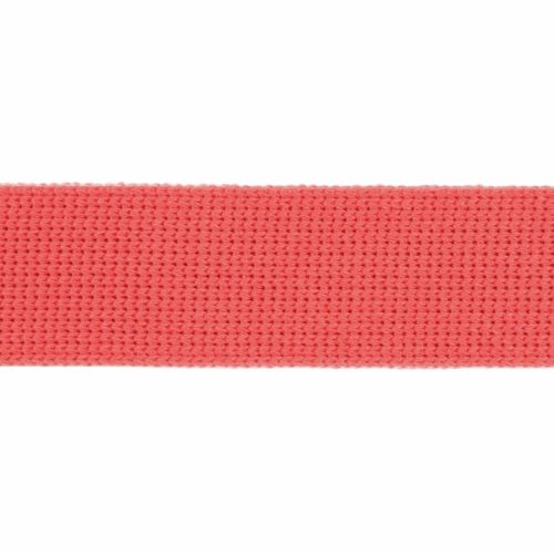 Webbing - Cotton Acrylic - Coral - 30mm Wide - Metre