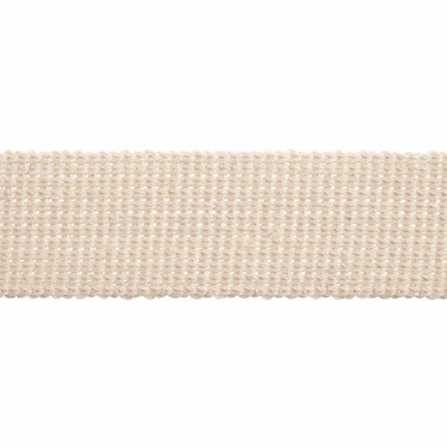 Webbing - Cotton Acrylic - Natural - 40mm Wide - Metre