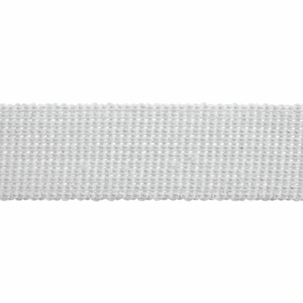 Webbing - Cotton Acrylic - White - 40mm Wide - Metre