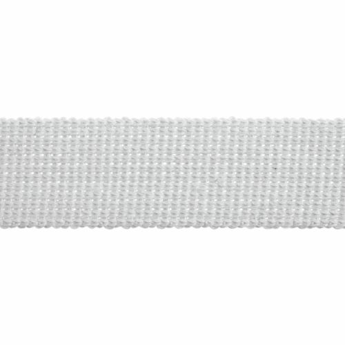 Webbing - Cotton Acrylic - White - 40mm Wide - Metre