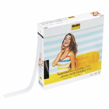 Vlieseline - 15mm Flexible Seam Tape T15 - White - 50m box