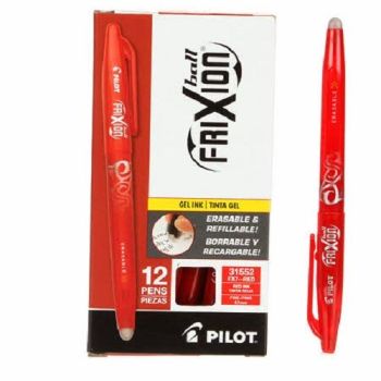Pilot Frixion Fine Point 0.7mm Erasable Gel Pen - Red Ink