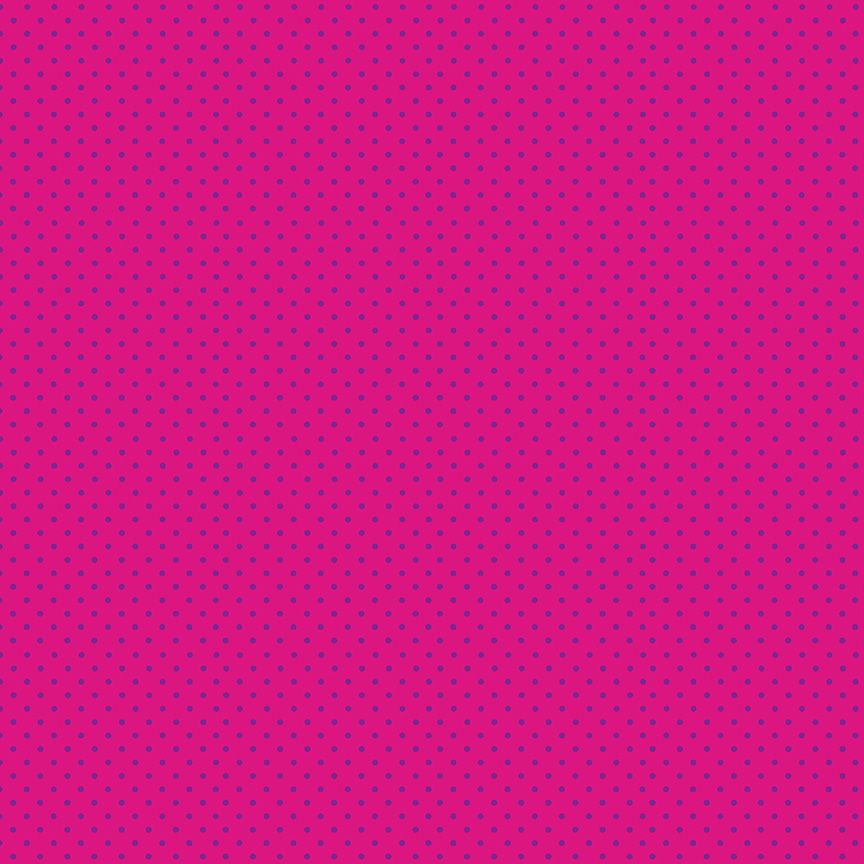 Makower Fabric - Spots - Pink Purple PL - 100% Cotton - 1/4m+