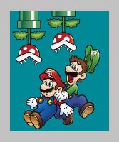 Nintendo Fabric - Mario Bros Jump Panel 36