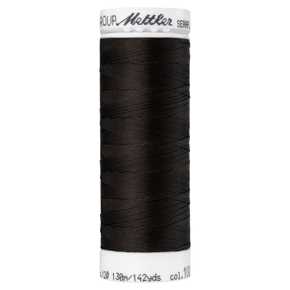 Mettler Thread - Seraflex Stretch - 130m Reel - Very Dark Brown 1002
