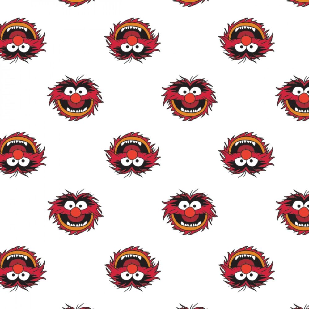 Disney Fabric - The Muppets - Animal White - 100% Cotton - 1/4m+
