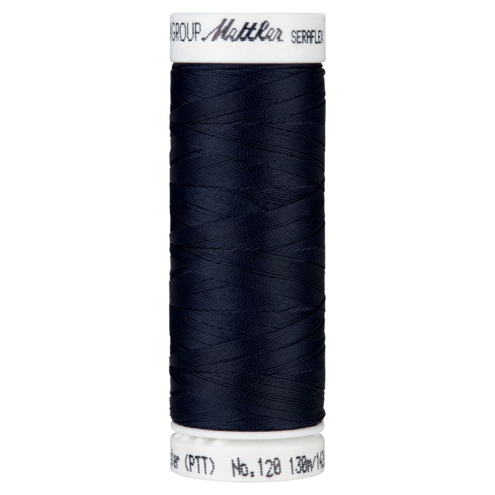 Mettler Thread - Seraflex Stretch - 130m Reel - Darkest Blue 0821