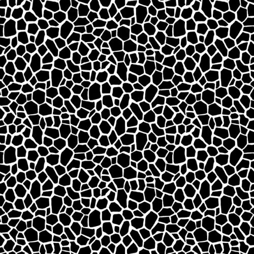 Makower Fabric - Around the World - Giraffe - Black - 100% Cotton - 1/4m+