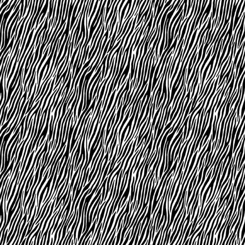Makower Fabric - Around the World - Zebra - Black - 100% Cotton - 1/4m+