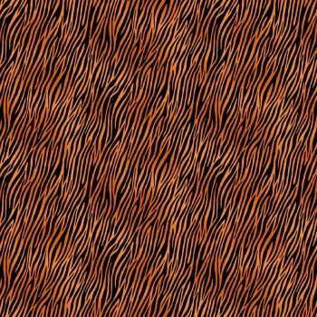 Makower Fabric - Around the World - Zebra Tiger - Orange - 100% Cotton - 1/4m+