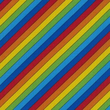 Nutex Fabric - Rainbow Stripe - 100% Cotton - 1/4m+