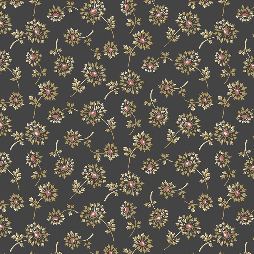 Andover Fabric - Edyta Sitar - Moonstone - Dandelion - Iron - 100% Cotton - 1/4m+