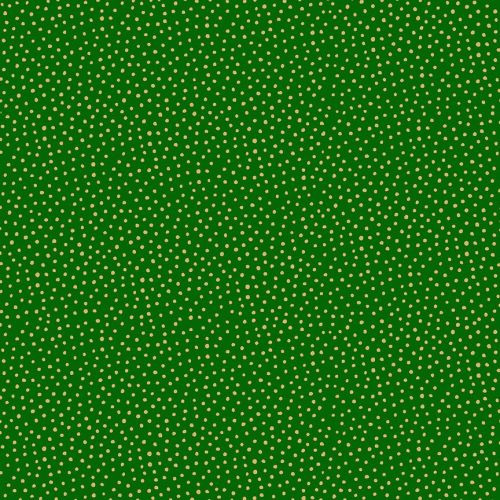 Makower Fabric - Santa Express - Snowball - Green - 100% Cotton - 1/4m+