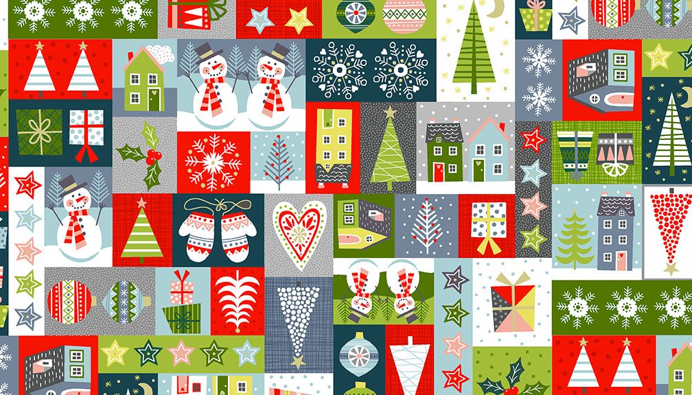 Christmas Fabric Fabritastic Fantastic Fabrics. Patchwork, Quilting