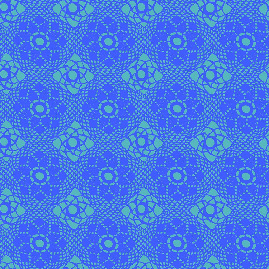 Andover Fabric - Alison Glass - Sunprints - Crochet - Lake - 100% Cotton - 1/4m+