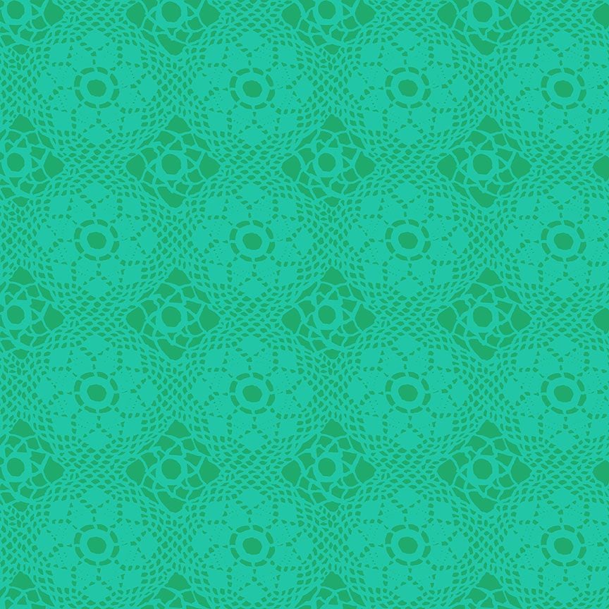 Andover Fabric - Alison Glass - Sunprints - Crochet - Gulf - 100% Cotton - 1/4m+