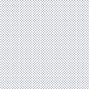 Makower Fabric - Spots - White Navy WB9 - 100% Cotton - 1/4m+