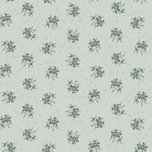 Andover Fabric - Giucy Giuce - Nonna - Little Bouquets - Classic Grey - 100