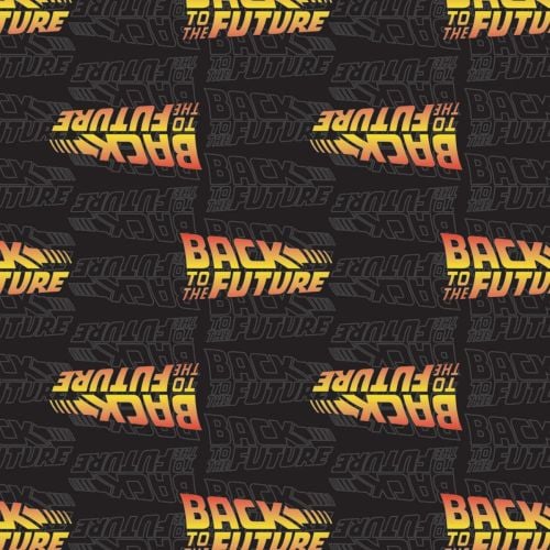 Back to the Future Fabric - Movie Title Logo - 100% Cotton - 1/4m+