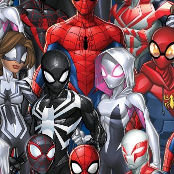 Marvel Fabric - Spiderman and Friends - Digital Print - 100% Cotton - 1/4m+